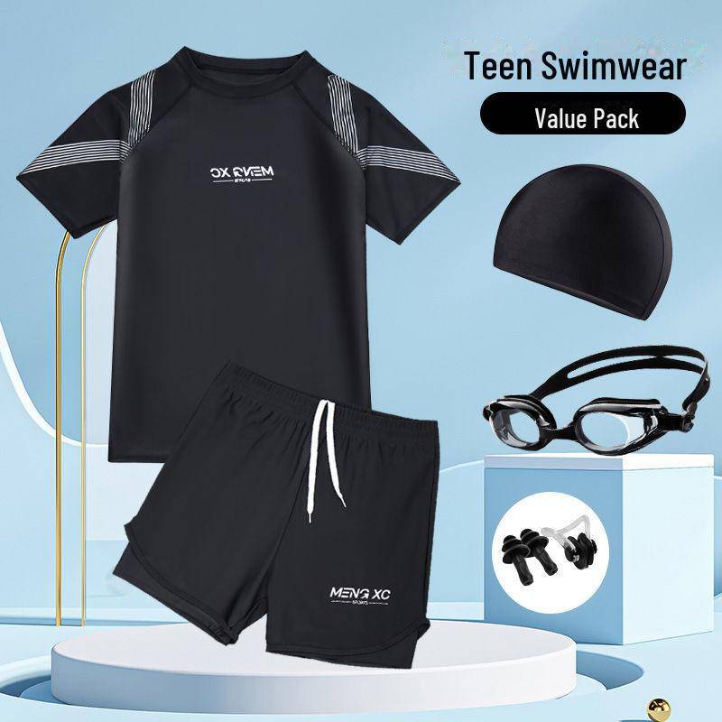 Schnelltrocknender zweiteiliger Badeanzug für Jungen - Für Kinder & Teenager 180 for 155-190 Jin von Joom DACH