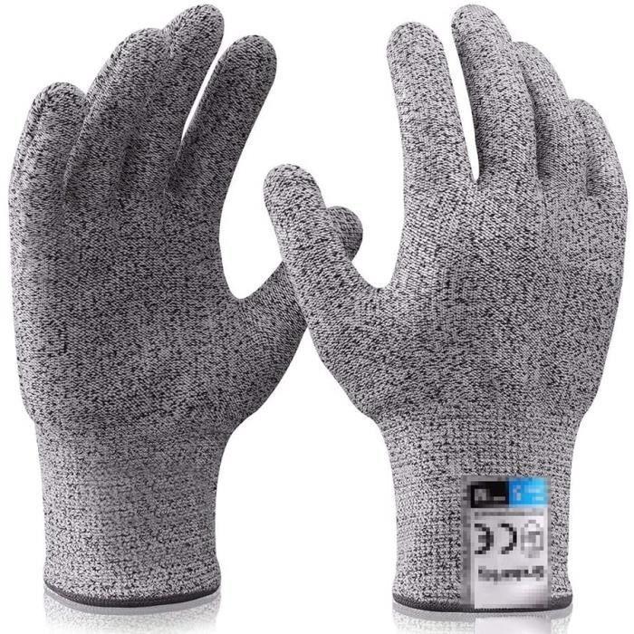Schnittfeste Handschuhe, Arbeitshandschuhe, Küchenhandschuhe, Schutzlevel 5, Lebensmittelsicherheit, Strickhandschuhe, 148 von Joom DACH