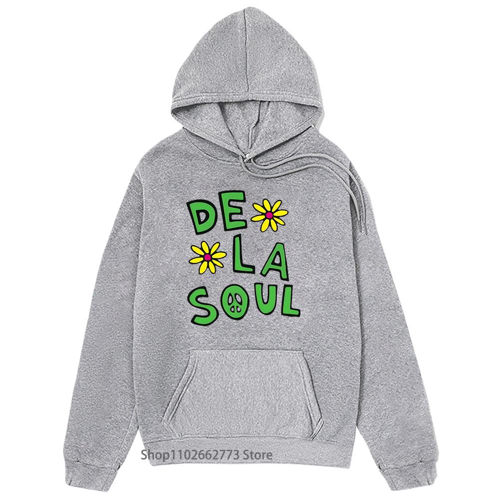 Schöne Dela Hoodies Anime De La Soul Sweatshirt Langarm Kleidung Männer/Frauen Niedlich Manga Pullover Hight Street 2XL von Joom DACH