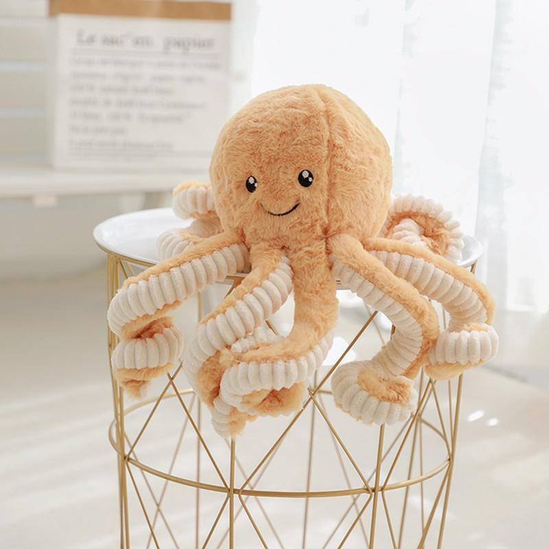 Schöne Simulation Octopus Anhänger Plüsch Stofftier Weiche Hirsch Tier Wohnaccessoires Niedliche Tierpuppe Kinder Geschenke 18cm pendant von Joom DACH