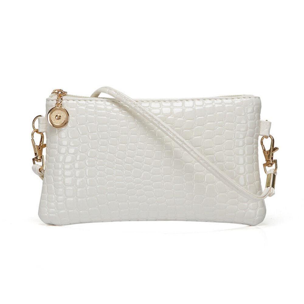 Schöne Umhängetasche Messenger Geldbörsen Damen Taschen Schulterhandtasche weiß von Joom DACH