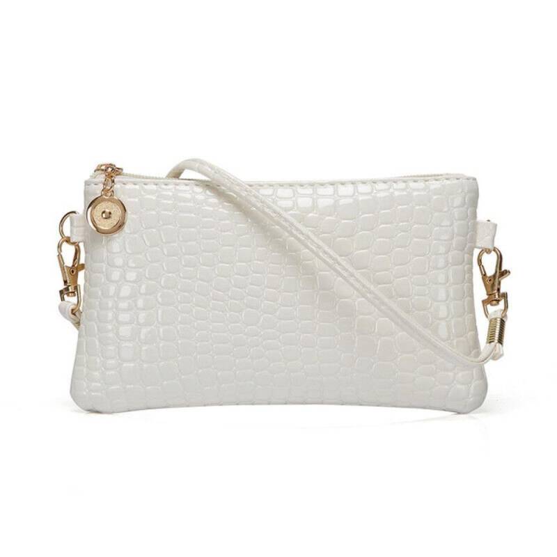 Schöne Umhängetasche Messenger Geldbörsen Damen Taschen Schulterhandtasche weiß von Joom DACH