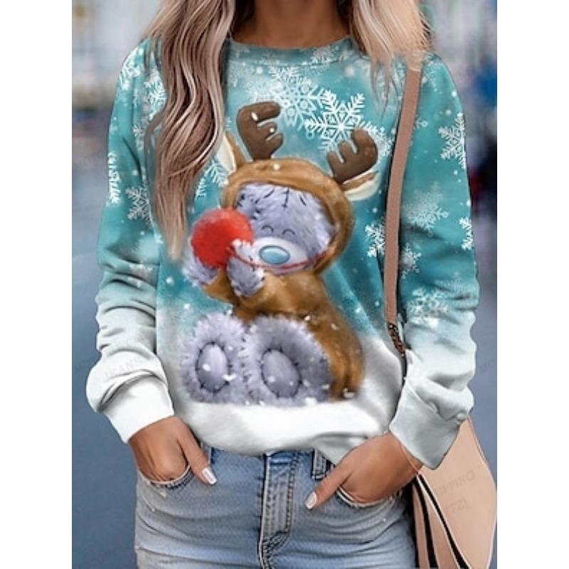 Schöner Hunde-Kapuzenpullover für Damen, modisches Sweatshirt, Mädchen, Mäntel, Tier-Katzen-Kapuzenpullover, Damenbekleidung, Kawaii-Pullover, Y2K-Fälle, Rundhalsausschnitt 6XL von Joom DACH