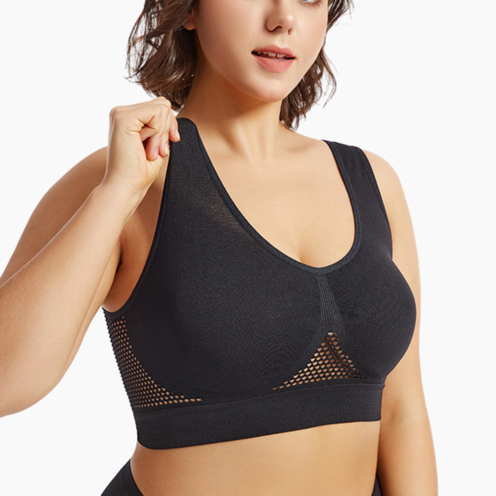 Schöner Sport-BH mit Rücken, stoßfest, für Laufen, Fitness, Anti-Durchhängen, obere Kollektion, weiche Unterstützung, hochfeste Yoga-Weste für Damen 2XL von Joom DACH