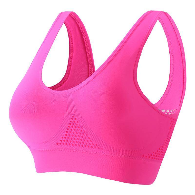 Schöner Sport-BH mit Rücken, stoßfest, für Laufen, Fitness, Anti-Durchhängen, obere Kollektion, weiche Unterstützung, hochfeste Yoga-Weste für Damen 5XL rose rot Schöner Sport-BH mit Rücken, stoßfest, für Laufen, Fitness, Anti-Durchhängen, obere Kollektion, weiche Unterstützung, hochfeste Yoga-Weste für Damen 5XL rose rot von Joom DACH