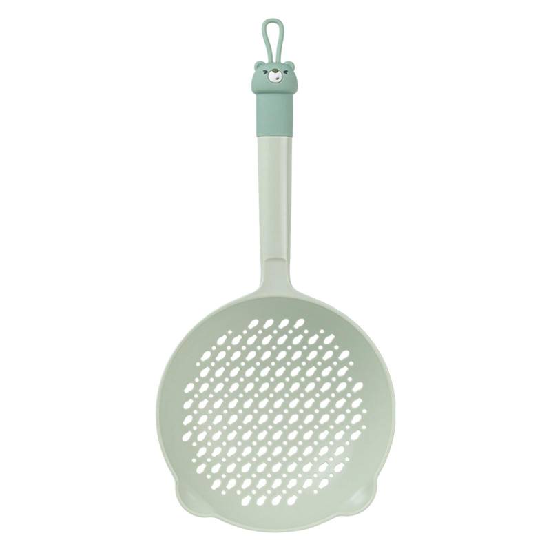 Schöpfkelle Feinmaschiges Sieb Langlebiger Nylon-PVC-Griff Hitzebeständig Großes Fassungsvermögen Vielseitiger Löffel Green von Joom DACH