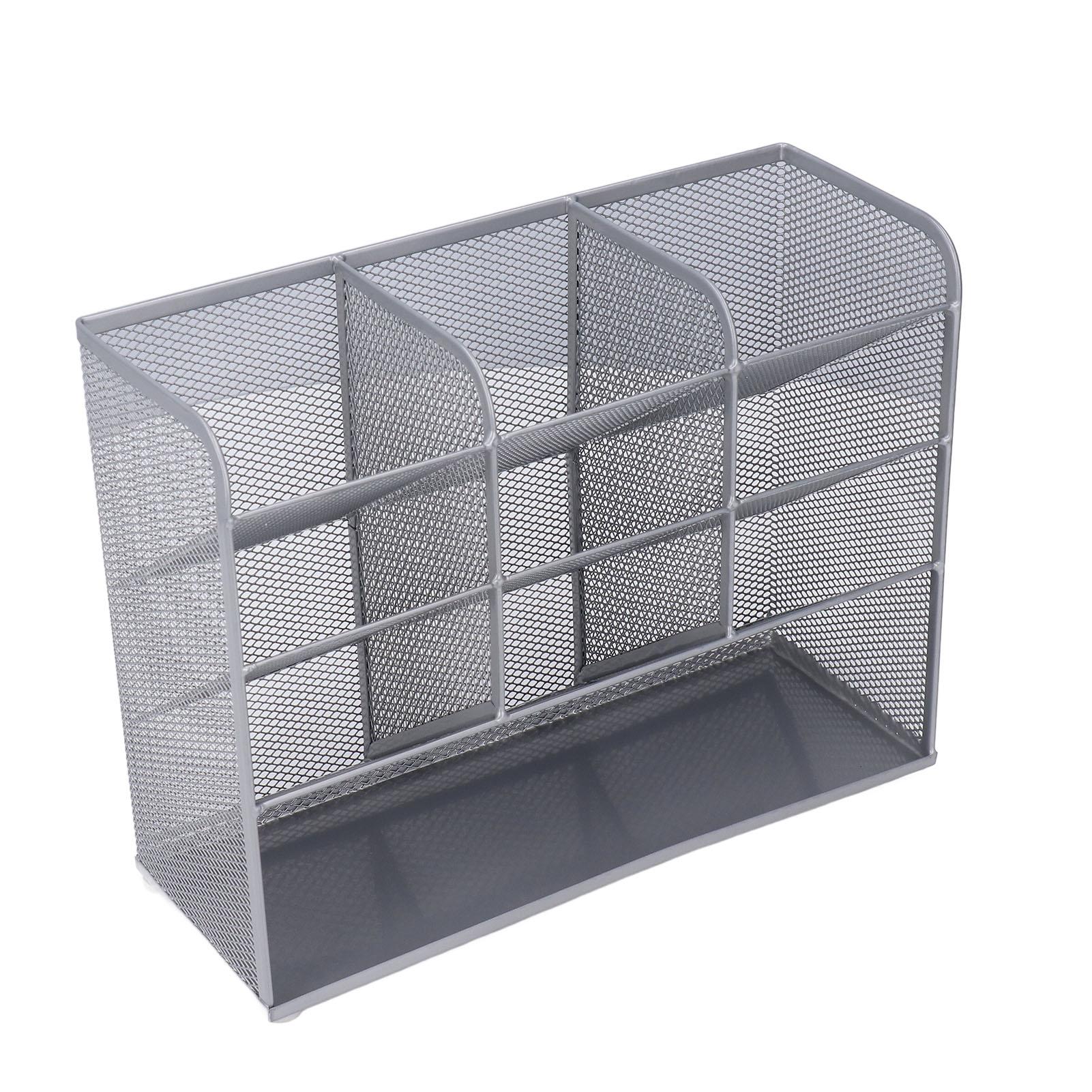 Schreibtisch Netz Stifte Organizer 9 Fächer Großer Stauraum 45 Grad Neigungsdesign Multifunktionaler Stifthalter von Joom DACH