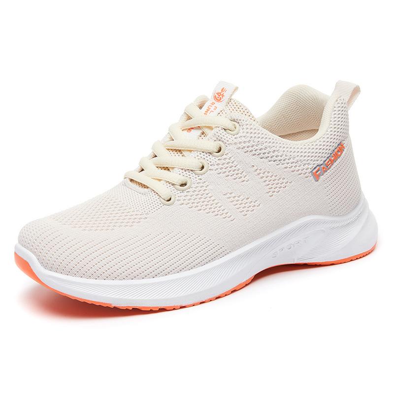 Schuhe Damen Frühjahr Neue Atmungsaktive Fly-woven Mesh Laufschuhe Damen Flache Leichte Sportschuhe Mit Weicher Sohle Damen 41 von Joom DACH