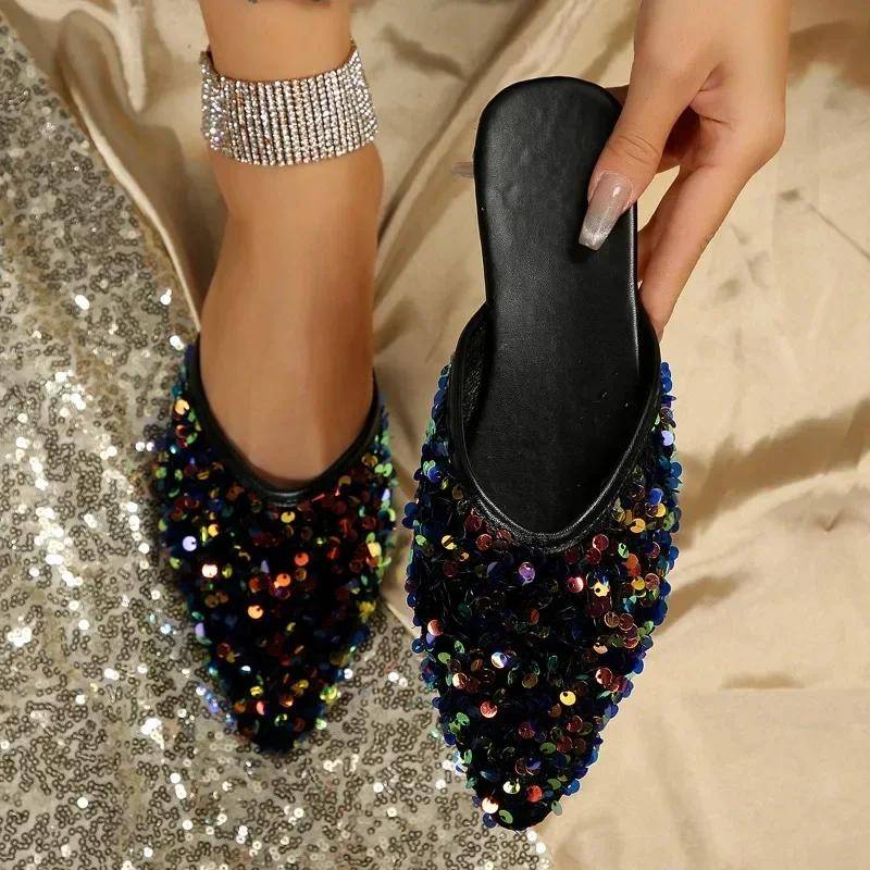 Schuhe für Damen 2024 Neue funkelnde Strasssteine Damen-Hausschuhe Modische Oberbekleidung Hausschuhe mit geschlossener Spitze Bequeme Pantoletten mit niedrigem Absatz 38 schwarz Schuhe für Damen 2024 Neue funkelnde Strasssteine Damen-Hausschuhe Modische Oberbekleidung Hausschuhe mit geschlossener Spitze Bequeme Pantoletten mit niedrigem Absatz 38 schwarz von Joom DACH