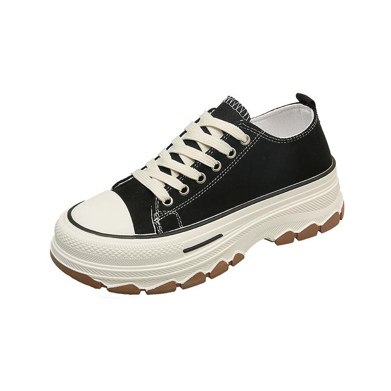 Schuhe mit flachem Ausschnitt Damen Plateau Slipper Sneaker Herbst Runde Zehen Creepers Neu Sommer Sport Herbst Clogs 36 von Joom DACH