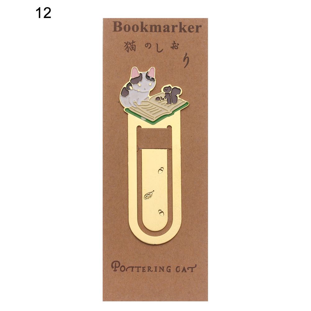 Schulbedarf Cartoon Vergoldete Buchmappe Niedliche Katzen Lesezeichen Etikett 12 von Joom DACH