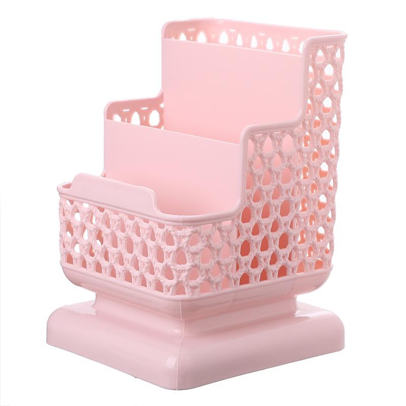 Schulbedarf Make-up Organizer Desktop Aufbewahrungsbox Behälter für Kosmetik Schmuck Schreibwaren rosa von Joom DACH