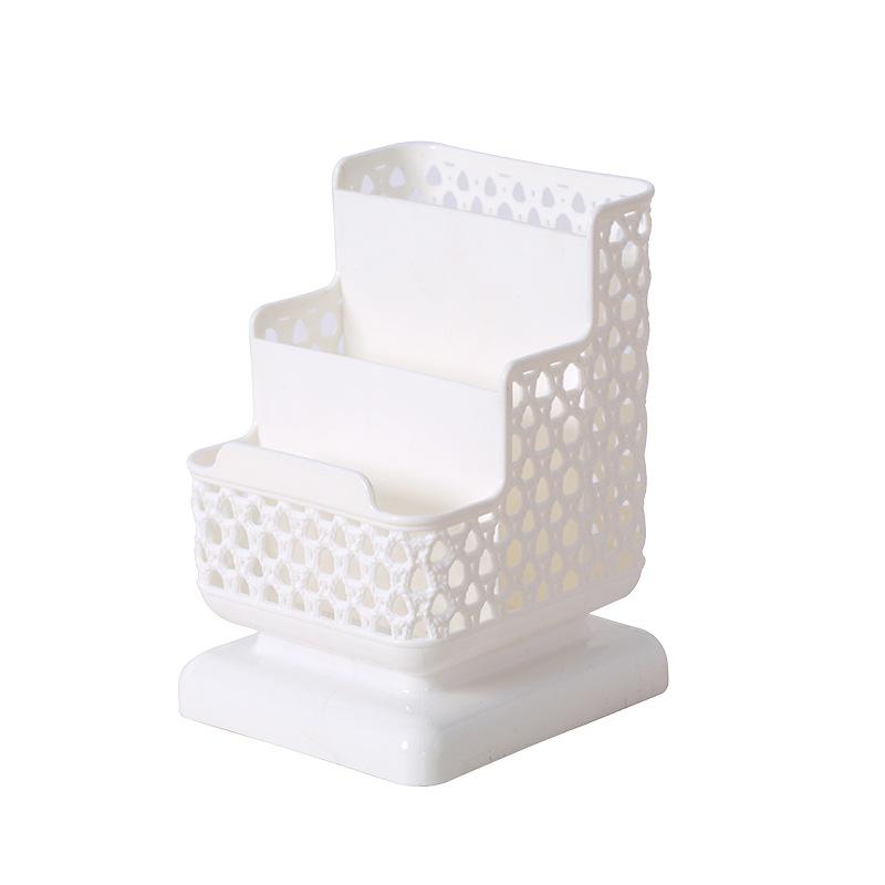 Schulbedarf Make-up Organizer Desktop Aufbewahrungsbox Behälter für Kosmetik Schmuck Schreibwaren weiß von Joom DACH