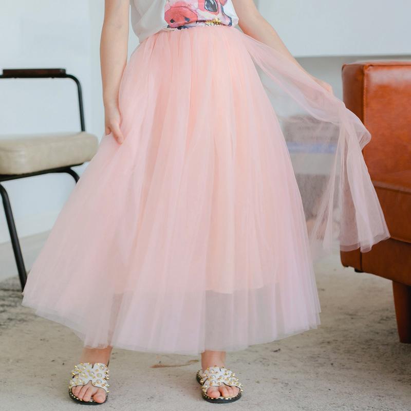 Schule Kinder Rock Baby Mädchen Mesh Rock All-match Einfarbig Alle Jahreszeiten Kinder Rock 8 Farbe 10 12 13 jahre 150cm rosa von Joom DACH