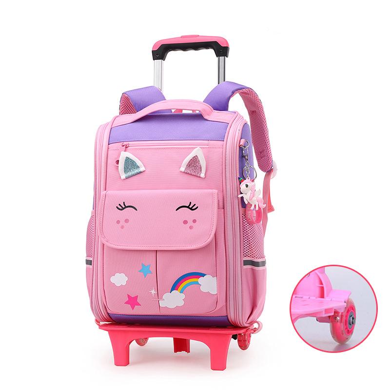Schulrucksack mit Rollen für Mädchen Schultrolleys mit Rollen Schulrucksack mit Rollen für Jungen Schulrucksack mit Rollen für Kinder von Joom DACH