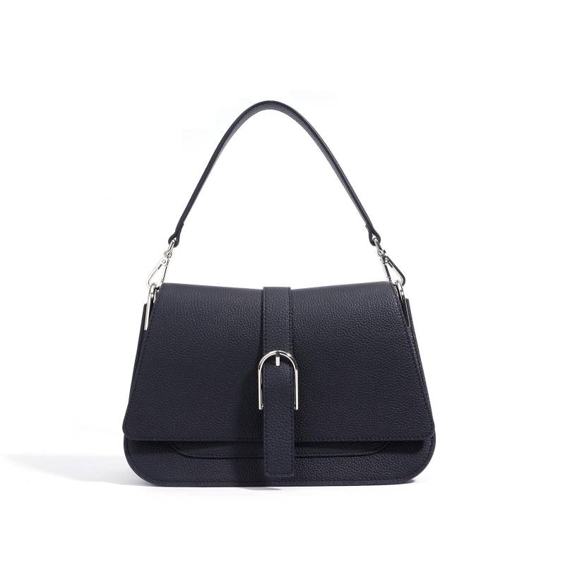 Schultertasche Nischendesign High-End Leder Damen Umhängetasche Schlicht und vielseitig Pendeln Exquisites Tragen schwarz von Joom DACH