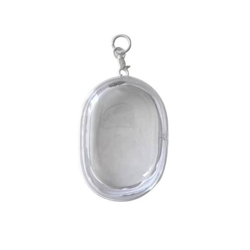 Schwarz Weiß Oval PVC Transparent Kosmetik Tasche Organizer Puppe Display Tasche Tragbare Kopfhörer Münze Daten Kabel Ladegerät Lagerung Beutel weiß von Joom DACH