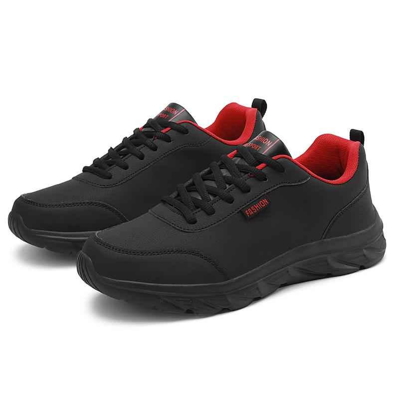 Schwarze Deodorant-Sneaker für Herren im Frühling/Herbst, wasserdichte Herrenschuhe, leichte Herren-Laufschuhe mit weicher Sohle 46 rot/schwarz Schwarze Deodorant-Sneaker für Herren im Frühling/Herbst, wasserdichte Herrenschuhe, leichte Herren-Laufschuhe mit weicher Sohle 46 rot/schwarz von Joom DACH
