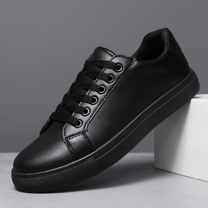 Schwarze Freizeitschuhe für Herren, Stil, Trendschuhe, Herbst, neue Mode, lässige Sneakers für Herren, rutschfeste, leichte, bequeme flache Schuhe 44 von Joom DACH
