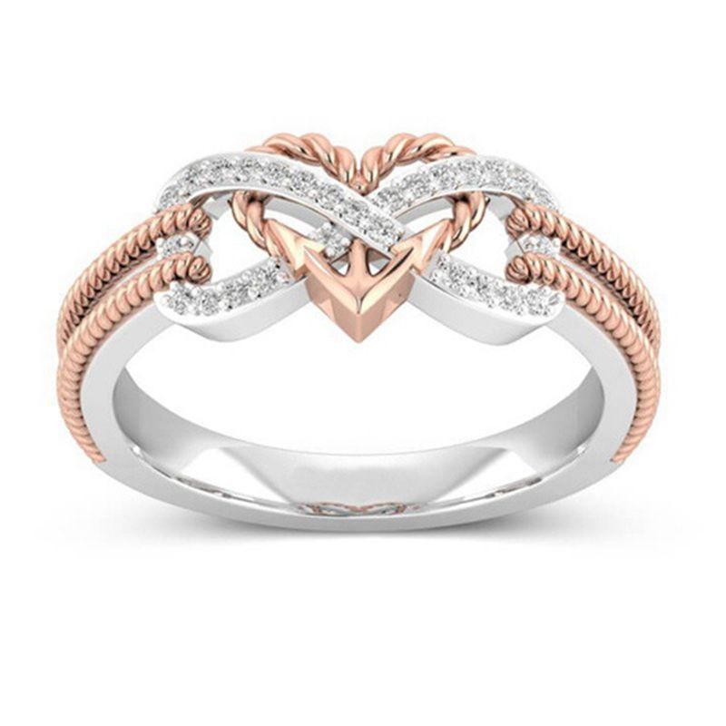Schwarze Roségoldfarbene Herzringe für Damen Gewichtsverlustring Magnettherapie-Ring Yoga-Energie Valentinstag Geburtstagsgeschenk 6 von Joom DACH