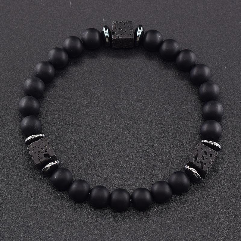 Schwarze Turmalin-Armbänder, Schutz für Männer, Kristall-Armbänder, Chip-Perlen, Chakra, natürliche Edelstein-Armbänder von Joom DACH