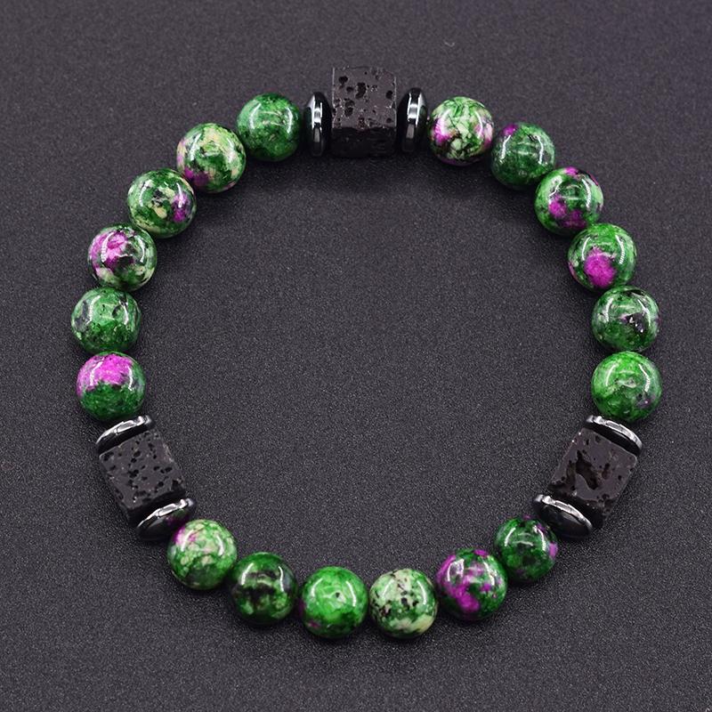 Schwarze Turmalin-Armbänder, Schutz für Männer, Kristall-Armbänder, Chip-Perlen, Chakra, natürliche Edelstein-Armbänder von Joom DACH