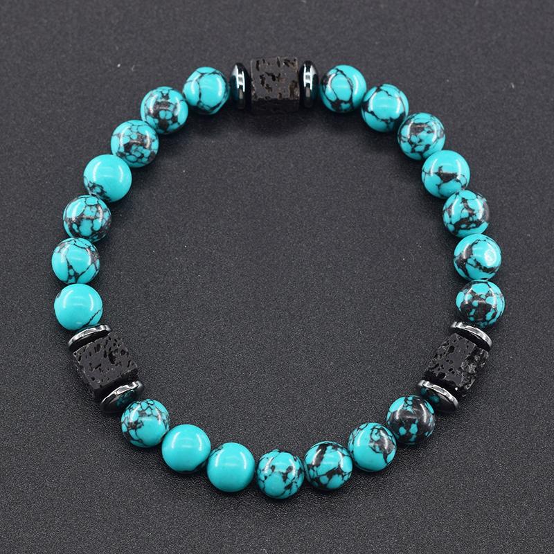 Schwarze Turmalin-Armbänder, Schutz für Männer, Kristall-Armbänder, Chip-Perlen, Chakra, natürliche Edelstein-Armbänder von Joom DACH