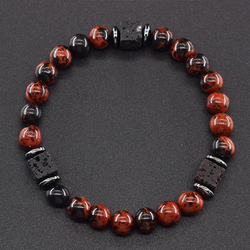 Schwarze Turmalin-Armbänder, Schutz für Männer, Kristall-Armbänder, Chip-Perlen, Chakra, natürliche Edelstein-Armbänder von Joom DACH