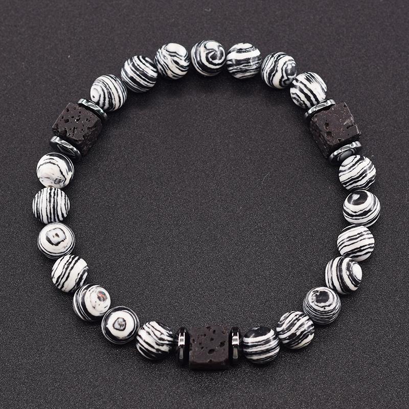 Schwarze Turmalin-Armbänder, Schutz für Männer, Kristall-Armbänder, Chip-Perlen, Chakra, natürliche Edelstein-Armbänder von Joom DACH
