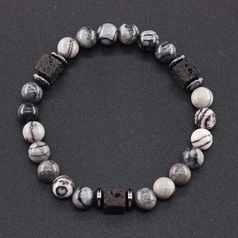 Schwarze Turmalin-Armbänder, Schutz für Männer, Kristall-Armbänder, Chip-Perlen, Chakra, natürliche Edelstein-Armbänder von Joom DACH