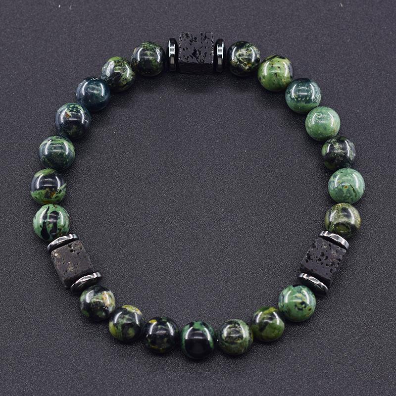 Schwarze Turmalin-Armbänder, Schutz für Männer, Kristall-Armbänder, Chip-Perlen, Chakra, natürliche Edelstein-Armbänder von Joom DACH