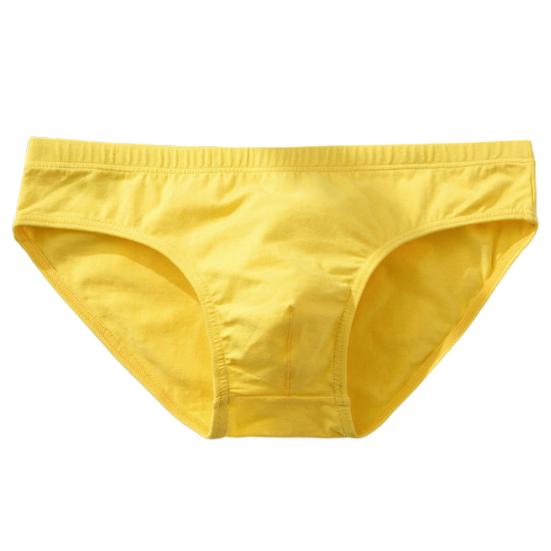 Schweißabsorbierende, ultraleichte Herren-Slips, stilvolle Herren-Unterhosen in Übergröße M gelb von Joom DACH