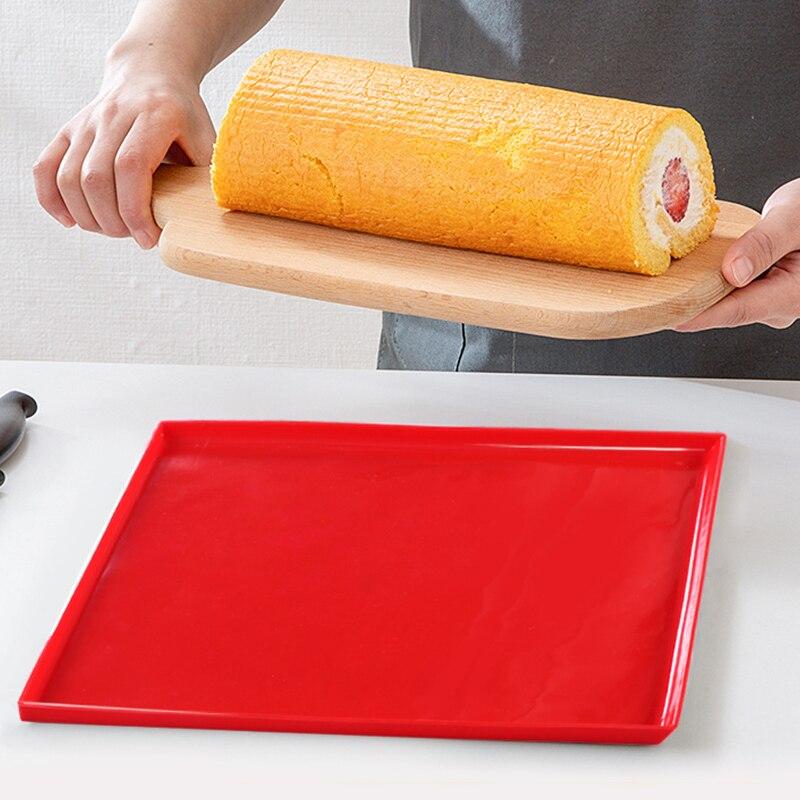 Schweizer Kuchen-Rollmatten, antihaftbeschichtet, zum Backen, Gebäck, Werkzeuge, Silikon, für den Ofen, zum Backen, Teppich, Matte, Kuchenform, Pad, Silikonform von Joom DACH