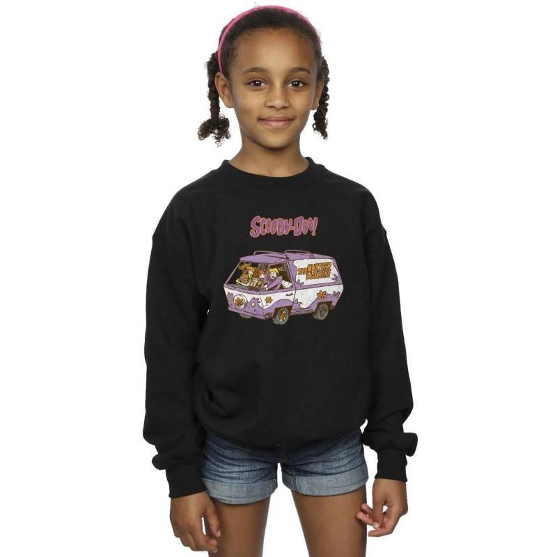 Scooby Doo Mädchen Mystery Machine Van Sweatshirt 9-11 Years schwarz von Joom DACH