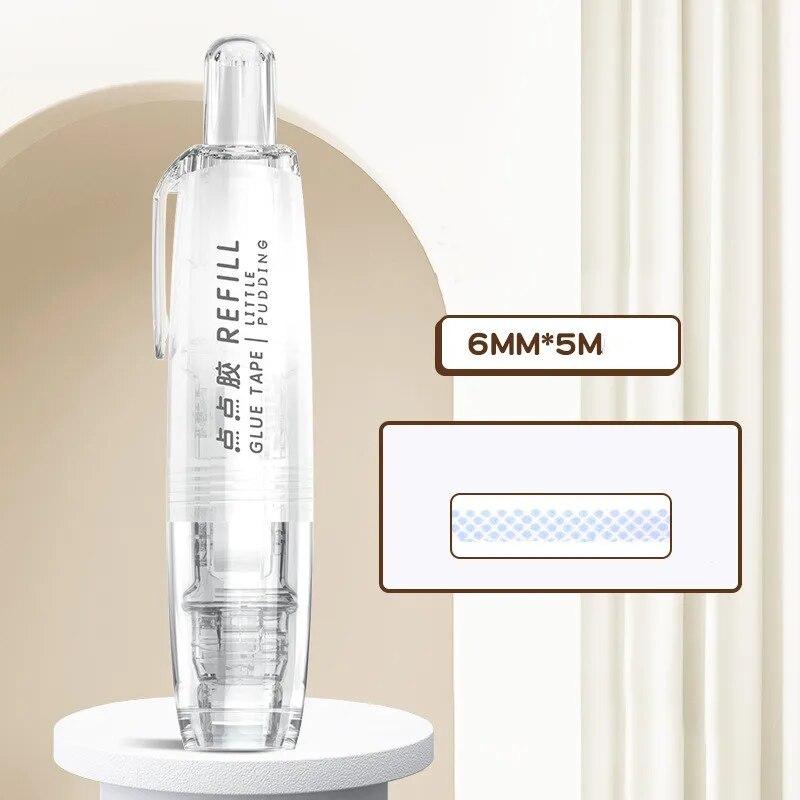 Scrapbook-Kleber, Einfachheit, Korrekturband, Stil, Mini-Kleber, tragbar, löschbarer Kleber, nicht klebrig, Notizblock, Studnet-Zubehör von Joom DACH