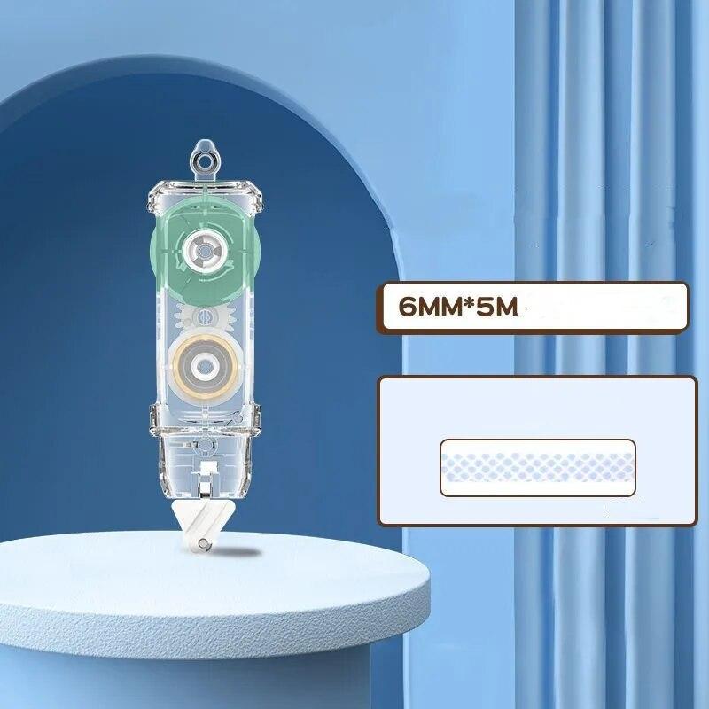 Scrapbook-Kleber, Einfachheit, Korrekturband, Stil, Mini-Kleber, tragbar, löschbarer Kleber, nicht klebrig, Notizblock, Studnet-Zubehör von Joom DACH