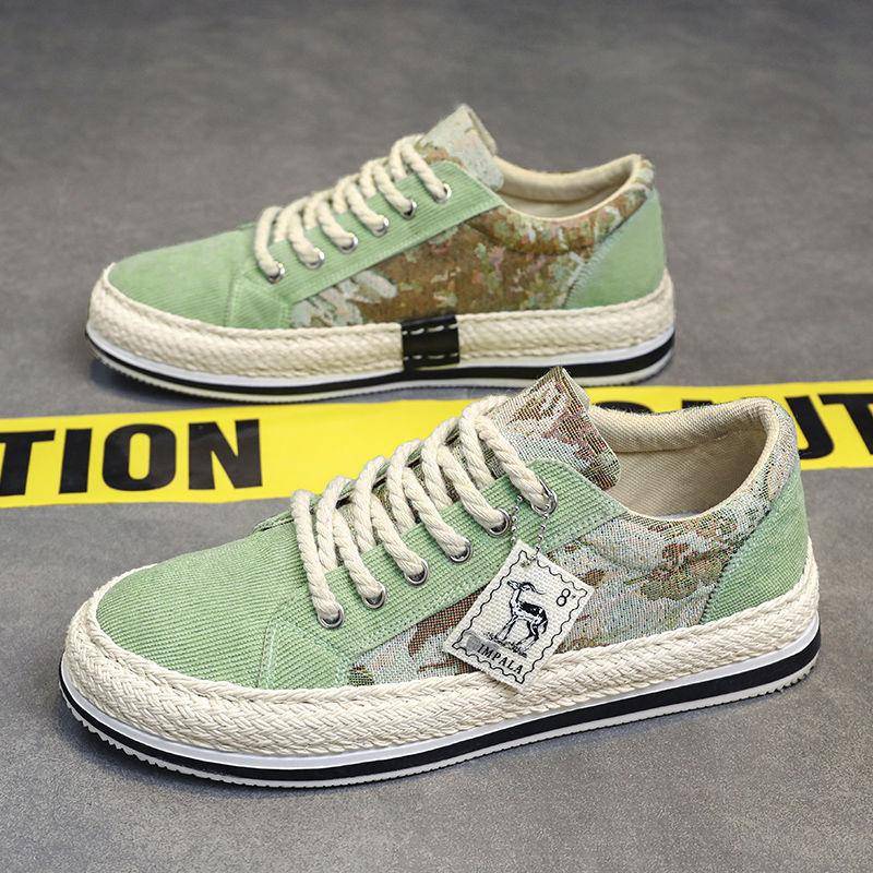 Segeltuchschuhe Herren Sommer Atmungsaktive Anti-Geruch Sport Casual Student Skateschuhe Trendige und vielseitige Herren Stoffschuhe 39 grün von Joom DACH