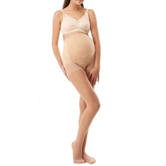 Seidenstrümpfe für schwangere Frauen in Übergröße, Strumpfhosen, dehnbare Strumpfhosen, Einheitsgröße nude von Joom DACH