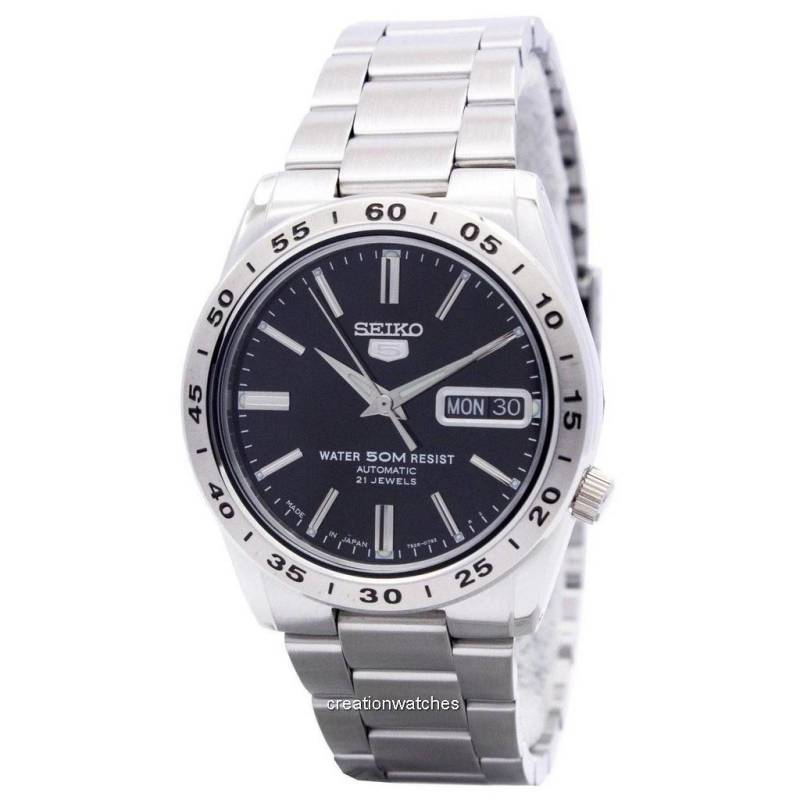 Seiko 5 Automatic 21 Jewels Japan Made SNKE01 SNKE01J1 SNKE01J Herrenuhr schwarz von Joom DACH