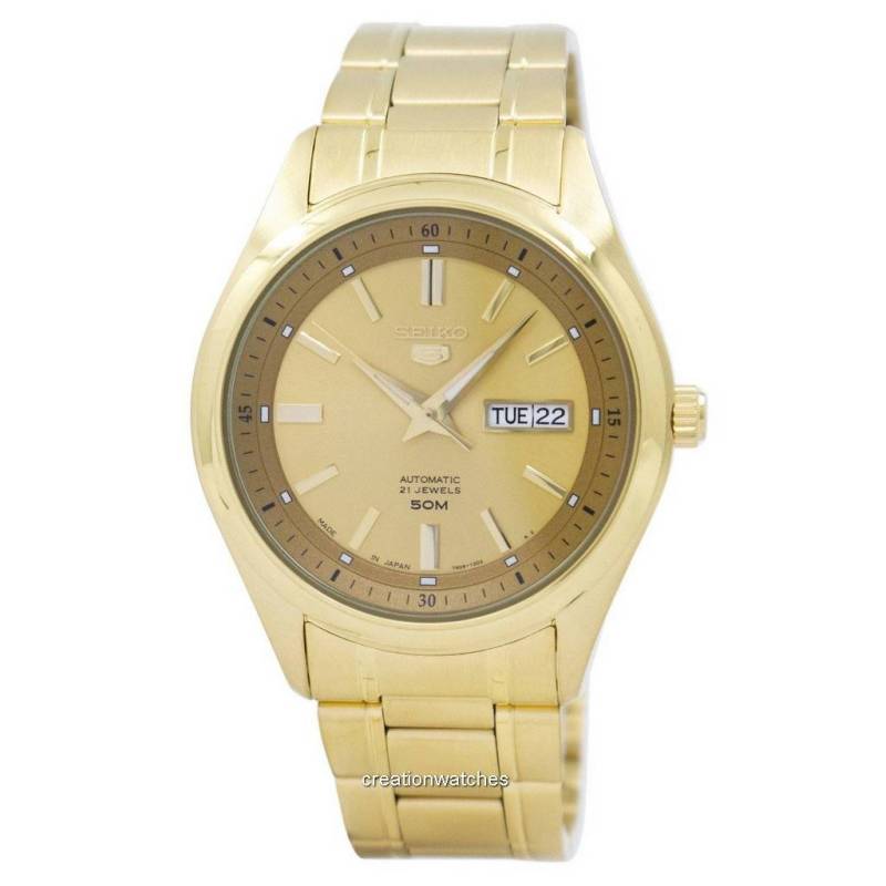 Seiko 5 Automatic Japan Made SNKN96 SNKN96J1 SNKN96J Herrenuhr gold von Joom DACH