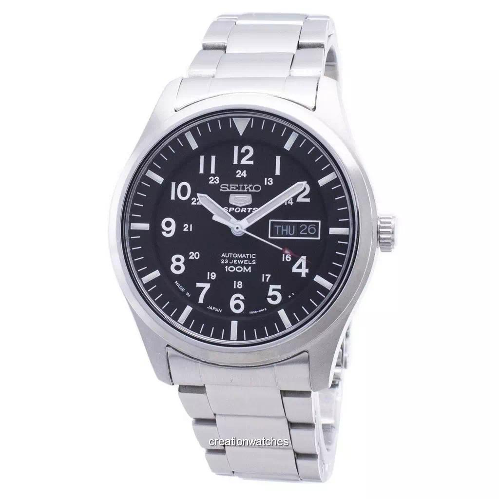 Seiko 5 Sports SNZG13 SNZG13J1 SNZG13J Automatic Analog Herrenuhr schwarz von Joom DACH