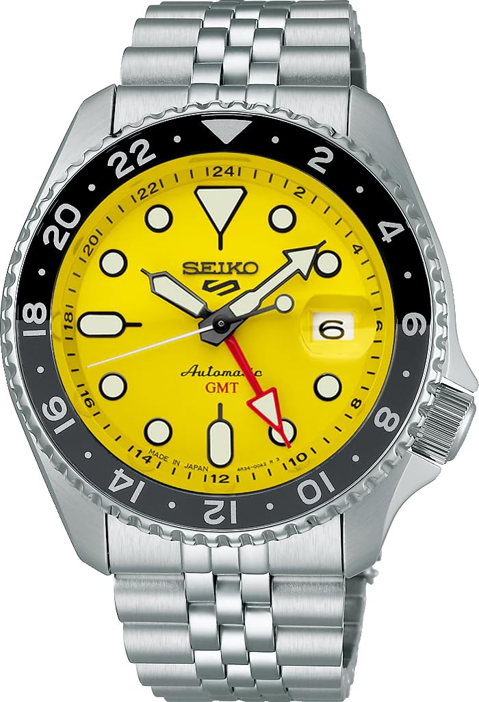 [Seiko] SEIKO 5 SPORTS SKX Sports Style GMT-Modell Automatische mechanische Uhr Seiko Five Sports Herren Made in Japan SSK017 Gelbes Überseemodell [Artikel] von Joom DACH