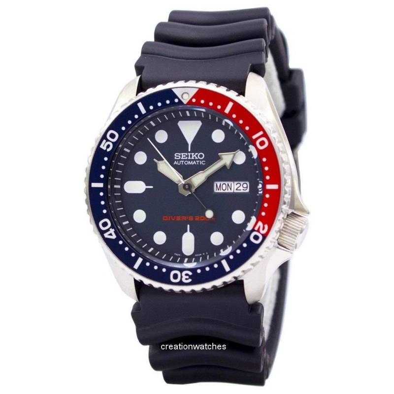 Seiko SKX009 SKX009K1 SKX009K Automatische Taucher-Herrenuhr dunkelblaue von Joom DACH