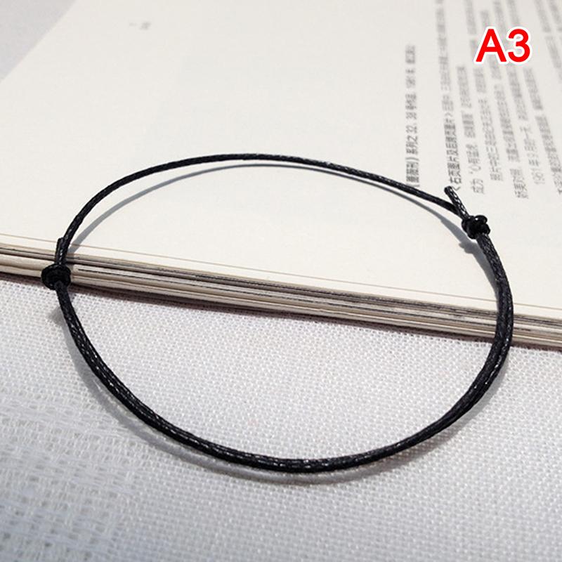 Seil Fußkettchen Schwarz Weiß Rot Farbe Einstellbar Klassische Männer Frauen Sommer schwarz von Joom DACH