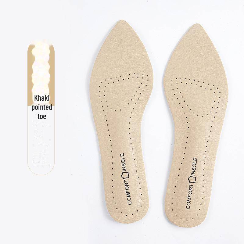 Selbstklebende, atmungsaktive Einlegesohlen aus Rindsleder für Damen – Schweißabsorbierender, rutschfester Komfort für High Heels & Lederschuhe 37-38 von Joom DACH