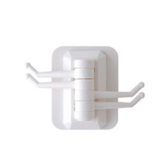 Selbstklebende Haken für die Wandmontage in Küche und Badezimmer, drehbarer Handtuchhalter für Kleinigkeiten weiß von Joom DACH