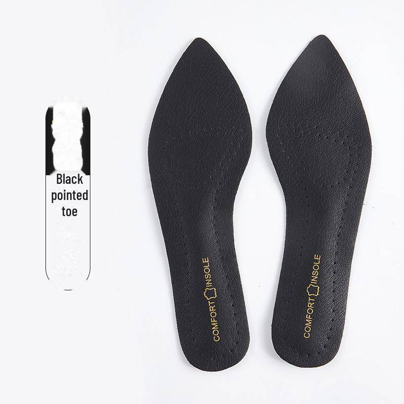 Selbstklebende High Heel Einlegesohlen Damen - Weich, Bequem, Atmungsaktiv, Rindsleder, Schweißabsorbierend, Rutschfest, Für Dünne Lederschuhe 37-38 von Joom DACH