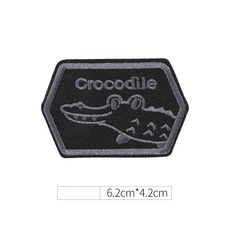 Selbstklebender Kleiderflicken-Aufkleber Nahtlose Daunenjacken für Damen und Herren mit Löchern und nahtlose Reparaturstickerei Hochwertiger nahtloser Stoffaufkleber crocodile von Joom DACH