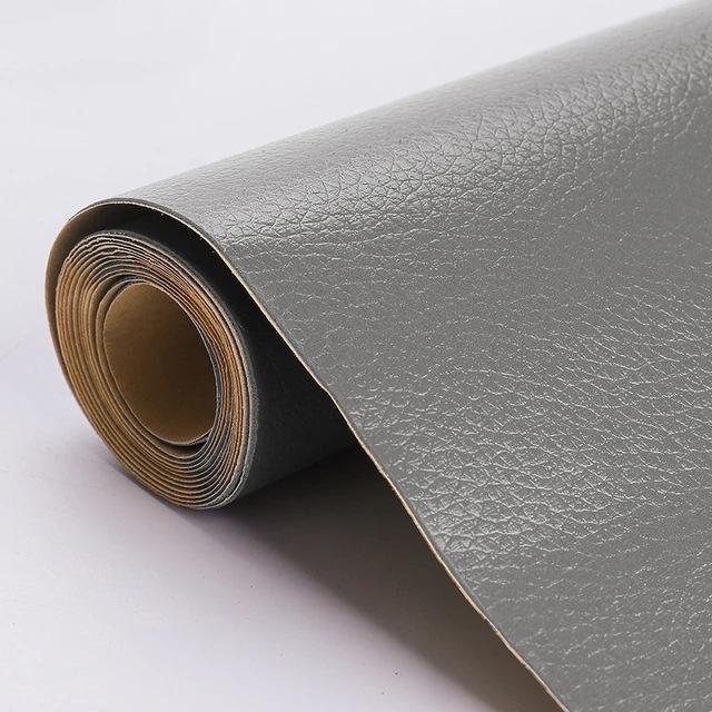 Selbstklebender Leder-Reparatur-Aufkleber für Autositz, Sofa, Zuhause, Leder-Reparatur, Farbreparatur-Patch, Leder-Zubehör 25*30cm grau von Joom DACH