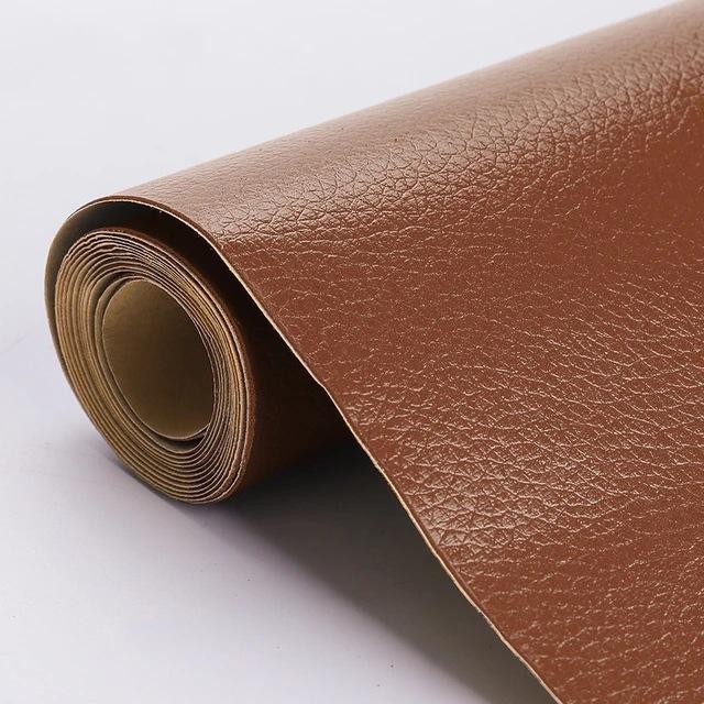 Selbstklebender Leder-Reparatur-Aufkleber für Autositz, Sofa, Zuhause, Leder-Reparatur, Farbreparatur-Patch, Leder-Zubehör 25*30cm hellbraune von Joom DACH